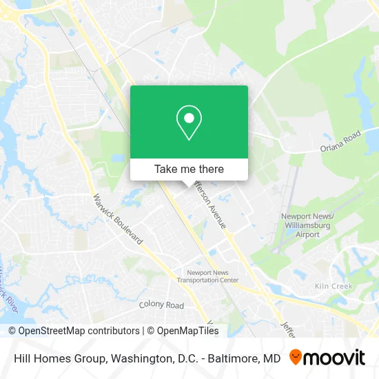 Hill Homes Group map