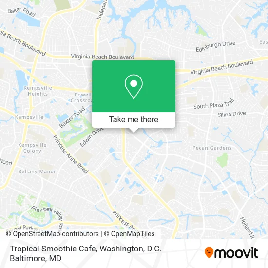 Tropical Smoothie Cafe map