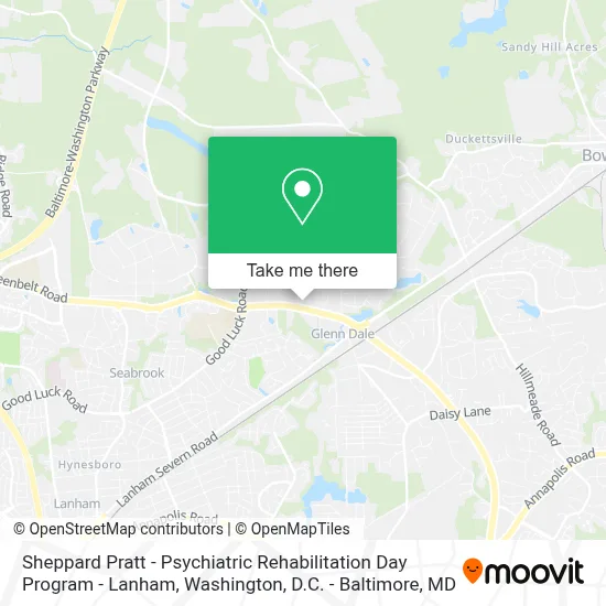 Sheppard Pratt - Psychiatric Rehabilitation Day Program - Lanham map