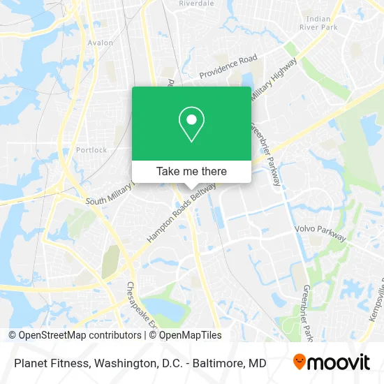 Planet Fitness map