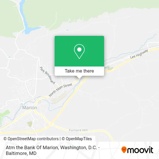 Atm the Bank Of Marion map