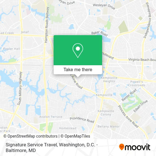 Signature Service Travel map