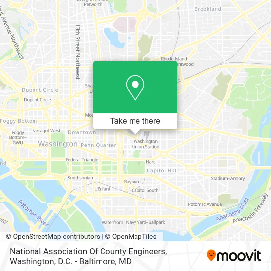 National Association Of County Engineers map