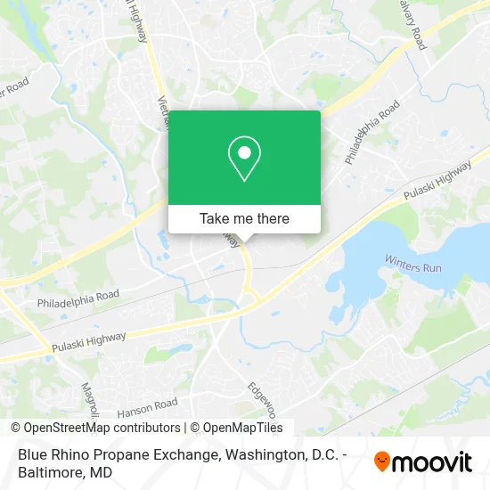 Blue Rhino Propane Exchange map