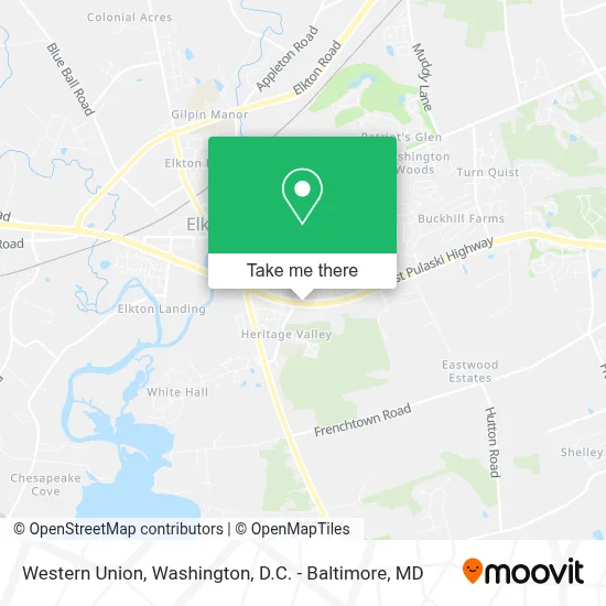 Western Union map
