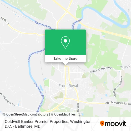 Coldwell Banker Premier Properties map