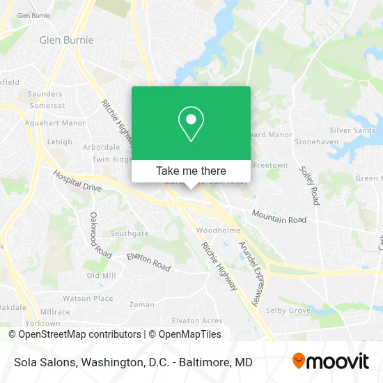 Sola Salons map