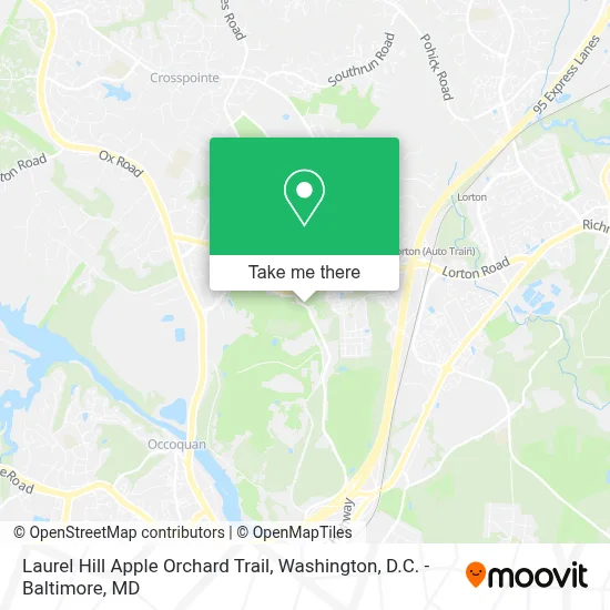 Laurel Hill Apple Orchard Trail map