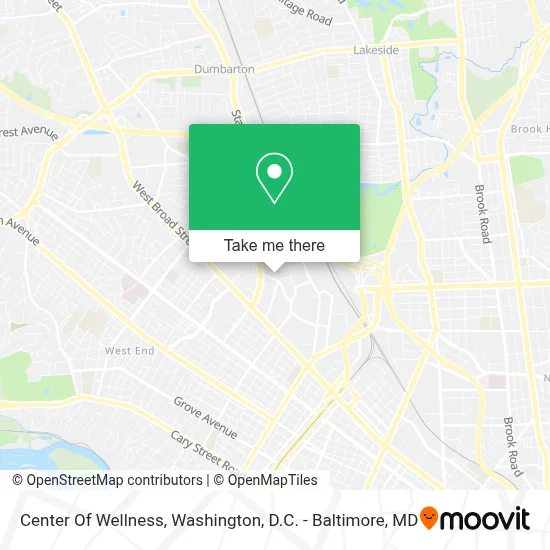 Center Of Wellness map