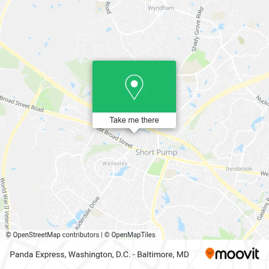 Panda Express map