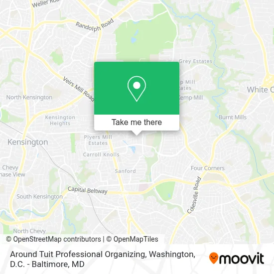 Around Tuit Professional Organizing map