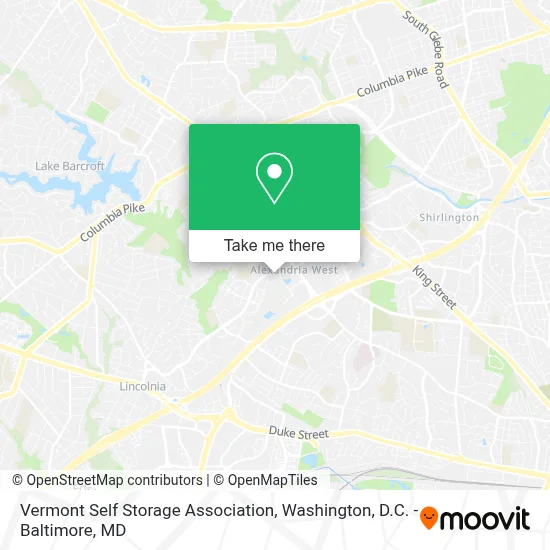 Vermont Self Storage Association map