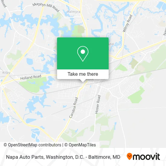 Napa Auto Parts map