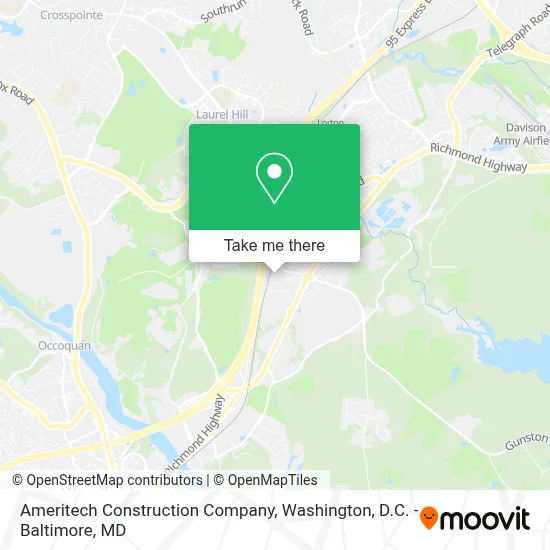 Ameritech Construction Company map