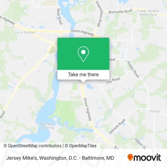 Jersey Mike's map