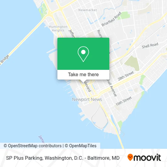 SP Plus Parking map