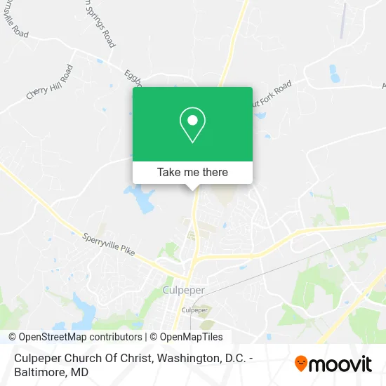 Culpeper Church Of Christ map