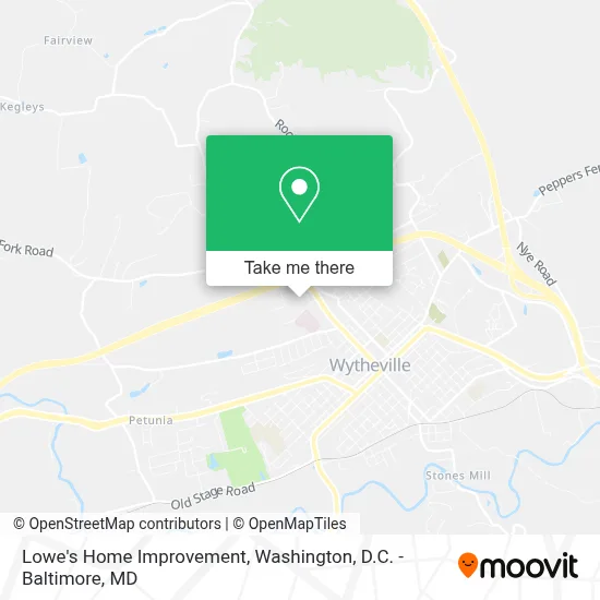 Lowe's Home Improvement map