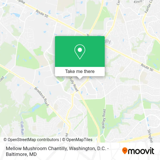 Mellow Mushroom Chantilly map