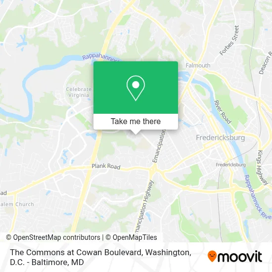The Commons at Cowan Boulevard map