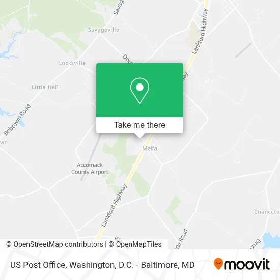 Us Post Office map