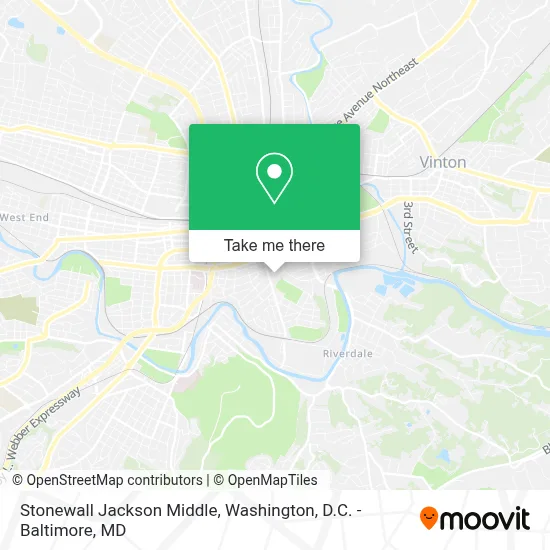 Stonewall Jackson Middle map