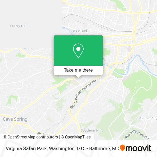 Virginia Safari Park map