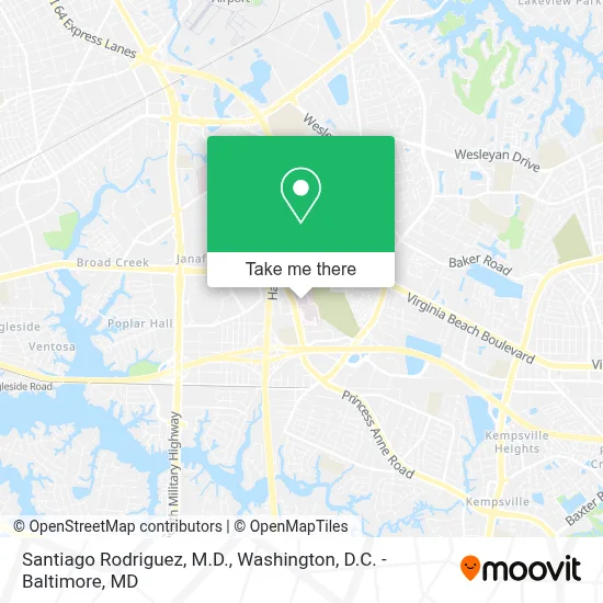 Santiago Rodriguez, M.D. map