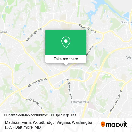 Madison Farm, Woodbridge, Virginia map
