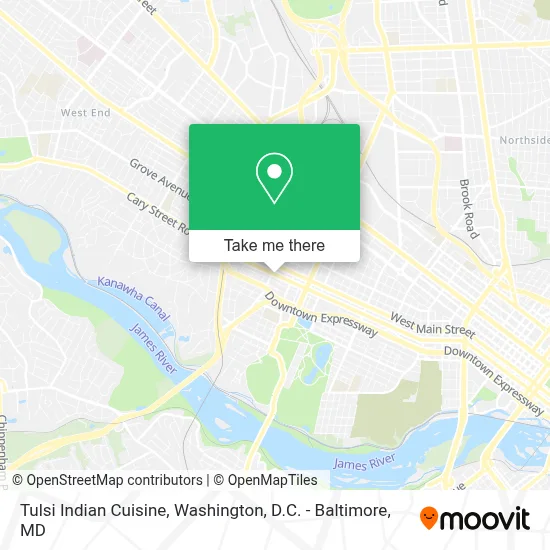 Tulsi Indian Cuisine map