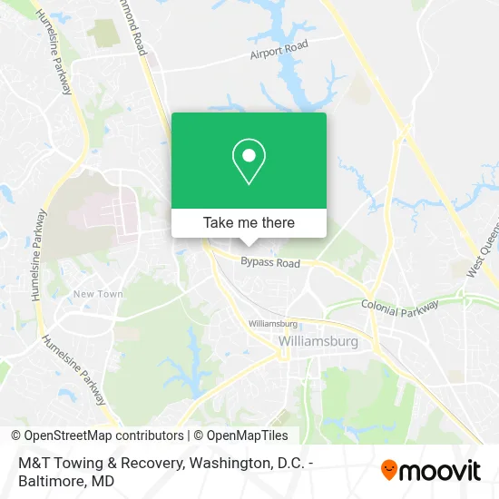 M&T Towing & Recovery map
