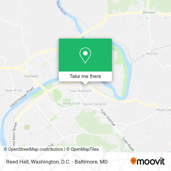 Reed Hall map