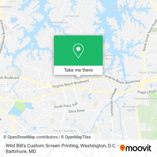 Wild Bill's Custom Screen Printing map