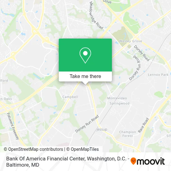 Bank Of America Financial Center map