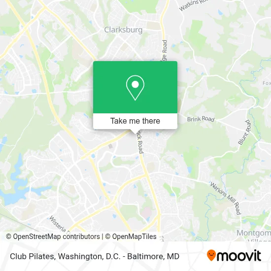 Club Pilates map