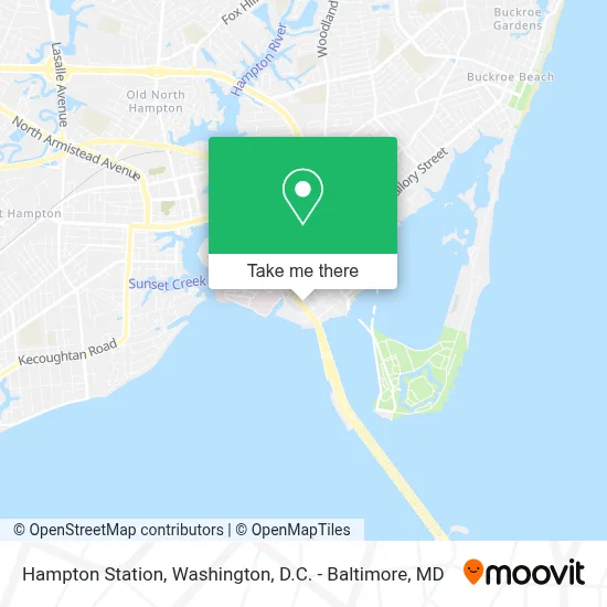 Hampton Station map