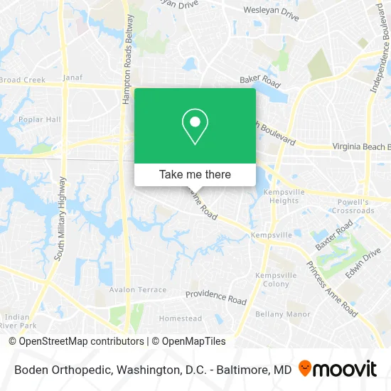 Boden Orthopedic map