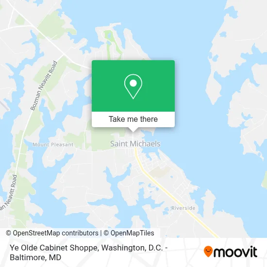 Ye Olde Cabinet Shoppe map