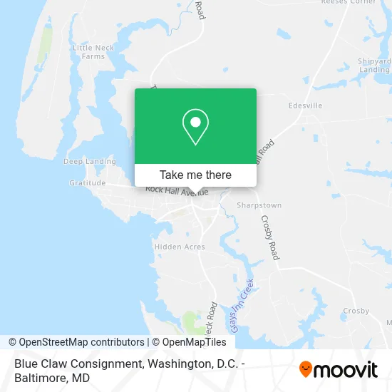 Blue Claw Consignment map