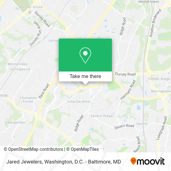 Jared Jewelers map