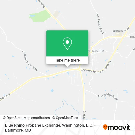 Blue Rhino Propane Exchange map