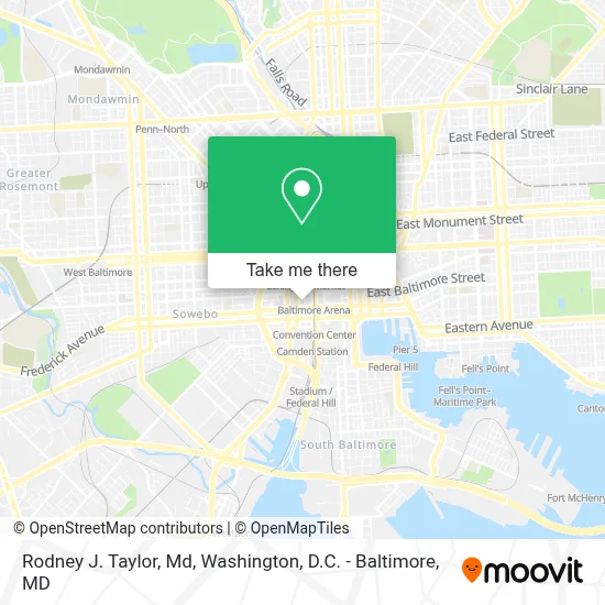 Rodney J. Taylor, Md map