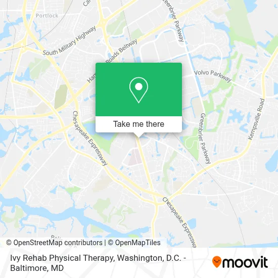 Ivy Rehab Physical Therapy map