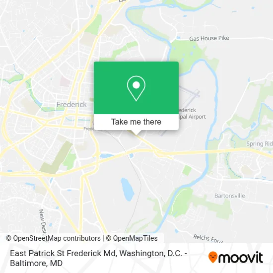 East Patrick St Frederick Md map