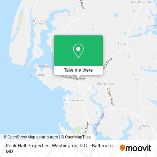 Rock Hall Properties map