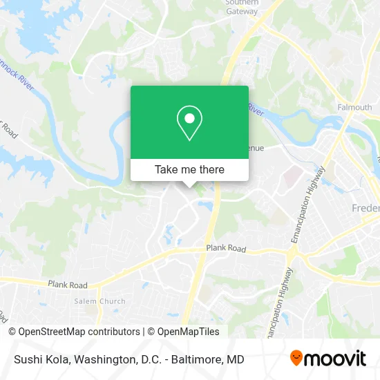 Sushi Kola map
