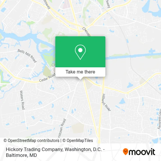 Hickory Trading Company map