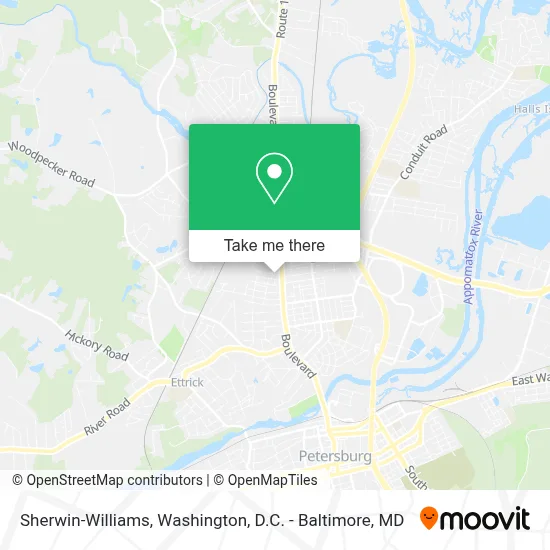 Sherwin-Williams map