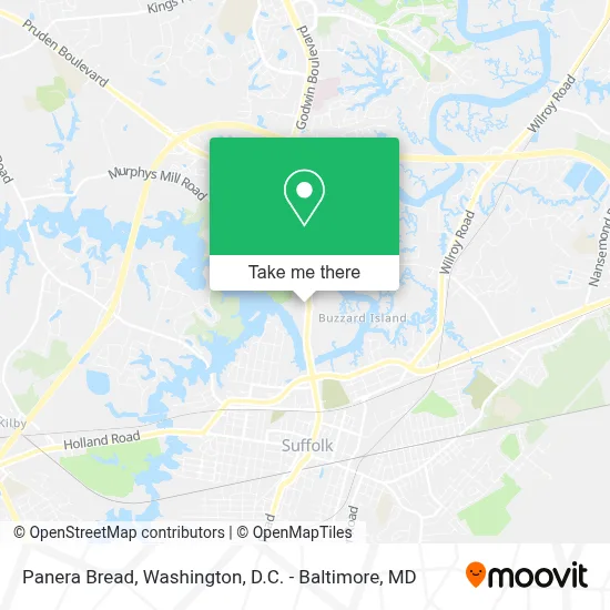 Panera Bread map