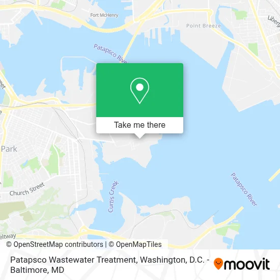Patapsco Wastewater Treatment map